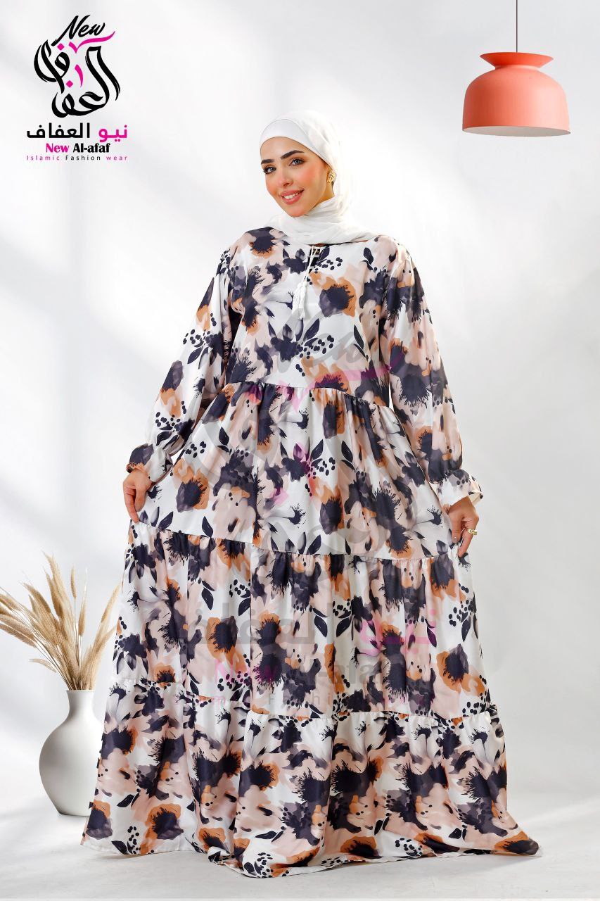 فستان كتان فرنسي