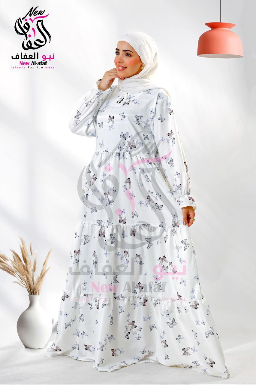 فستان كتان فرنسي - NewAlafaf