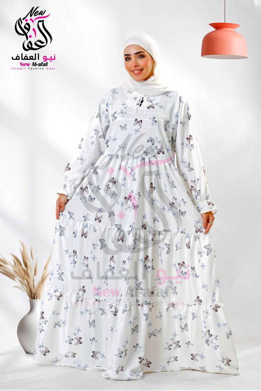 فستان كتان فرنسي - NewAlafaf